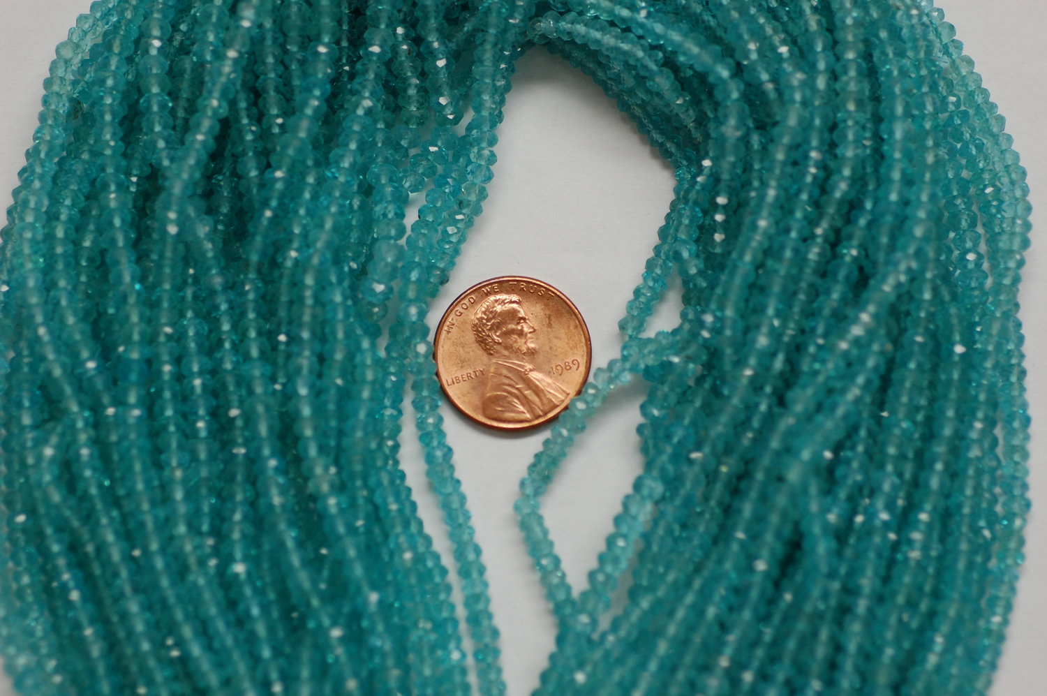 Apatite Rondelle Faceted