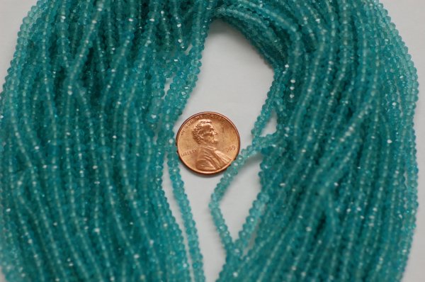 Apatite Rondelle Faceted