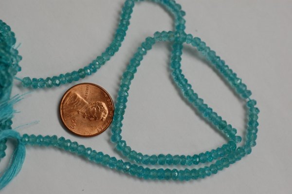 Apatite Rondelle Faceted