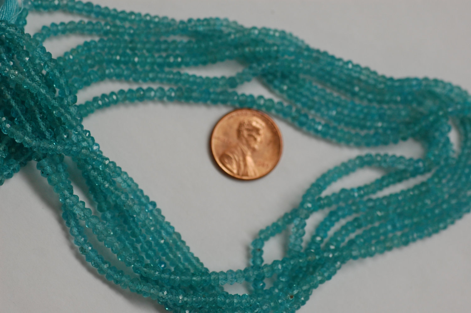 Apatite Rondelle Faceted