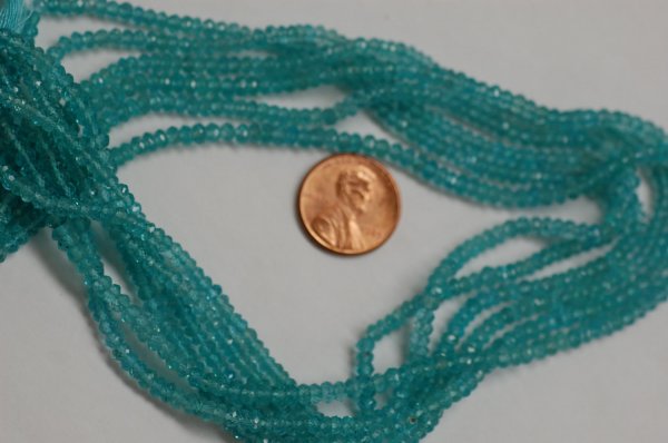 Apatite Rondelle Faceted