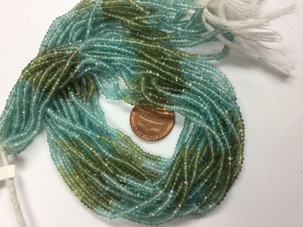 Apatite Rondelles Faceted