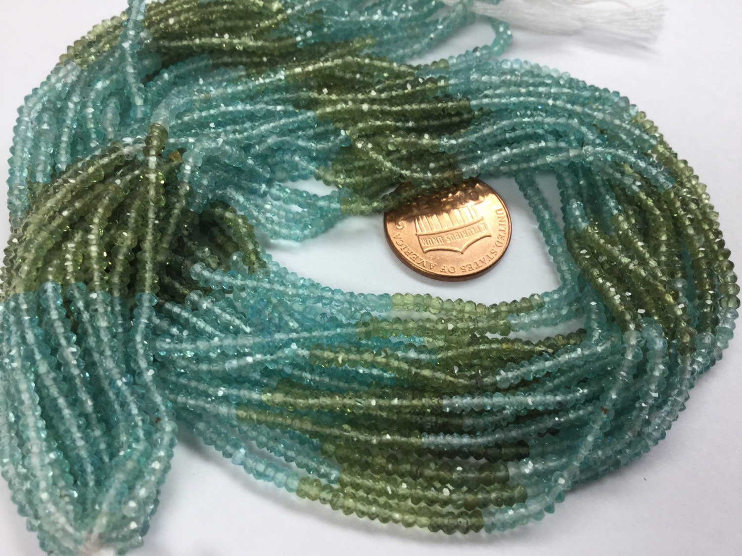 Apatite Rondelles Faceted