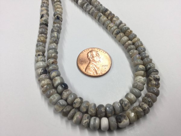 Australian Opal Rondelles Smooth/Faceted