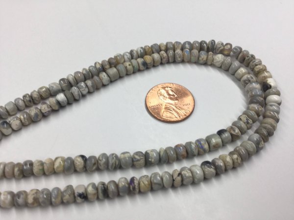 Australian Opal Rondelles Smooth/Faceted