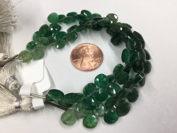 Aventurine Hearts Faceted