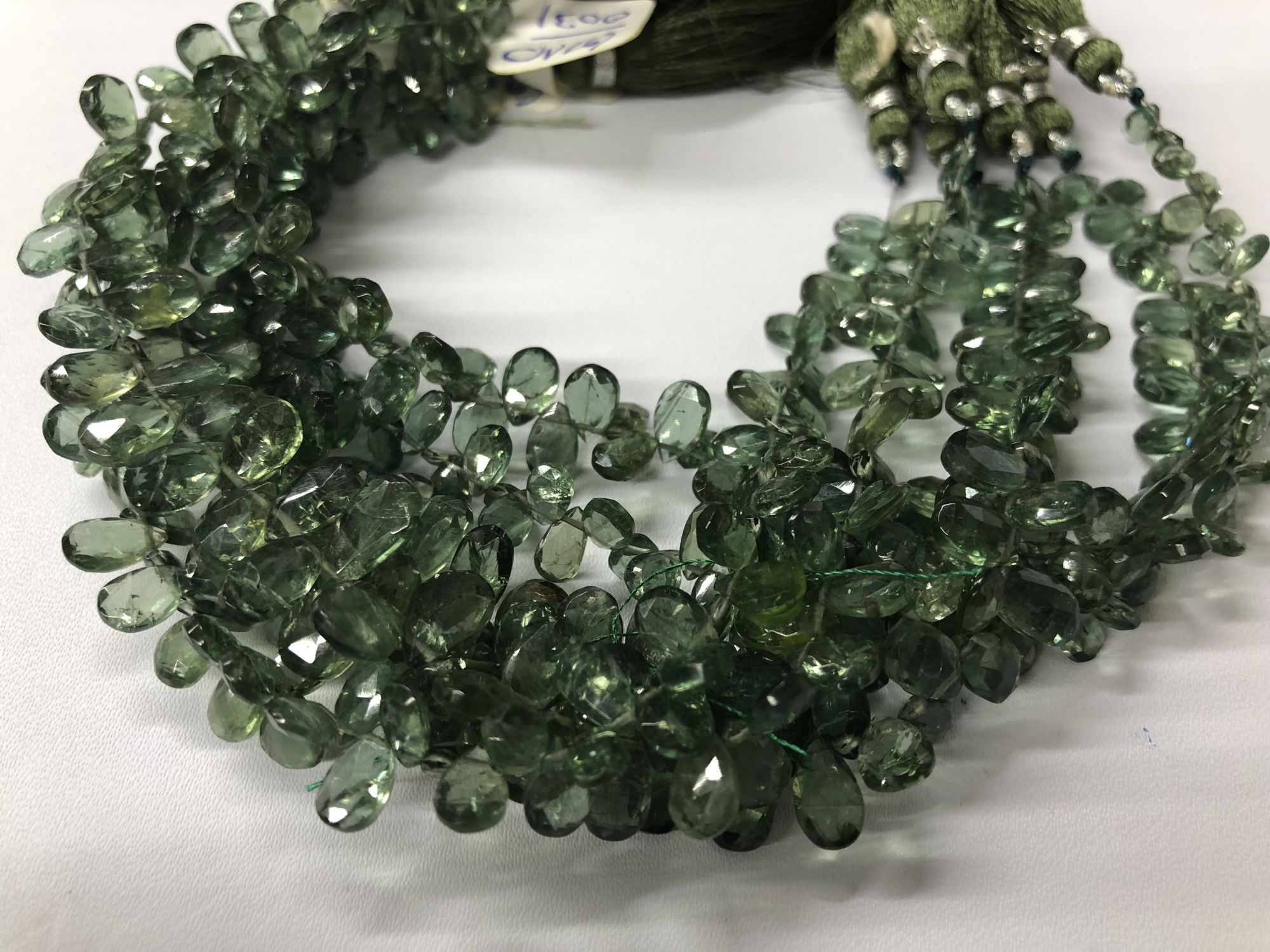 Green Apatite Pear Shape Faceted