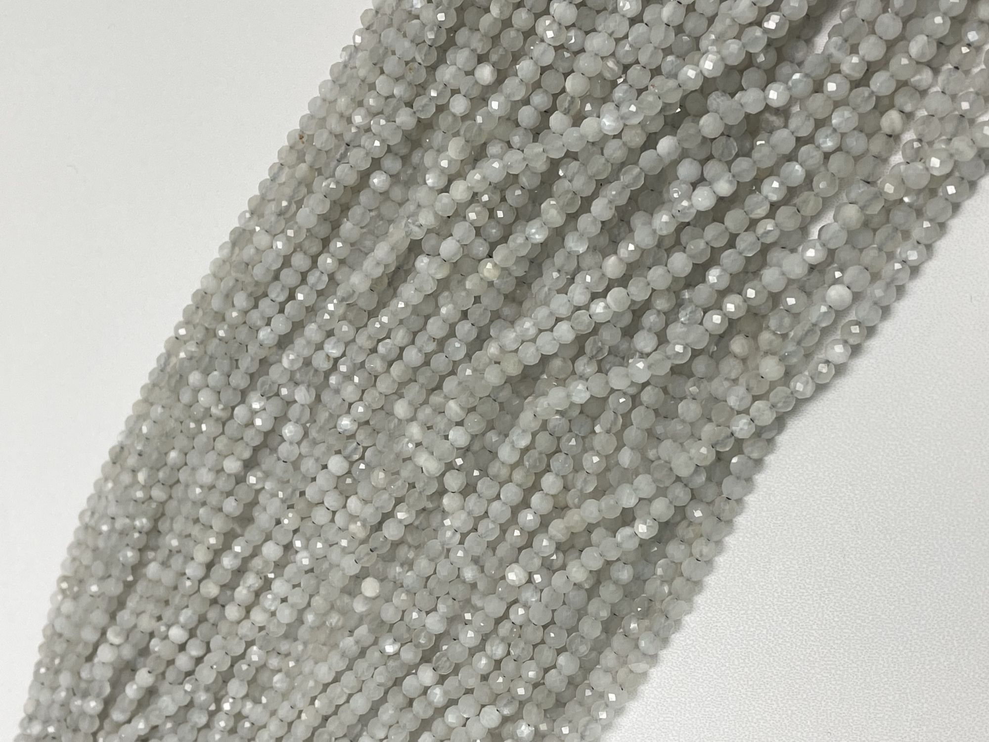 Moonstone Rondelle Faceted