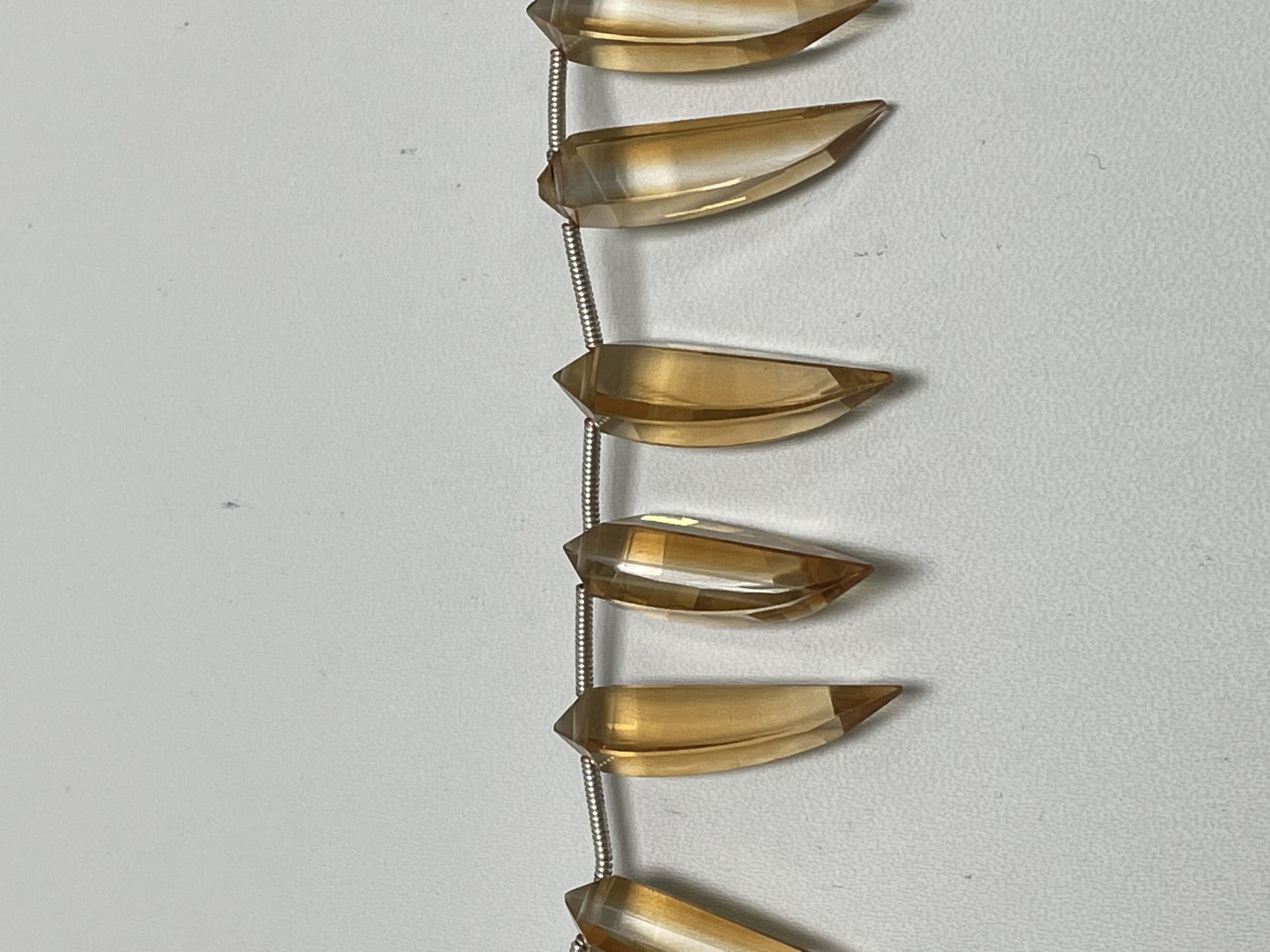 Bi Color Hydro Quartz Okra Faceted