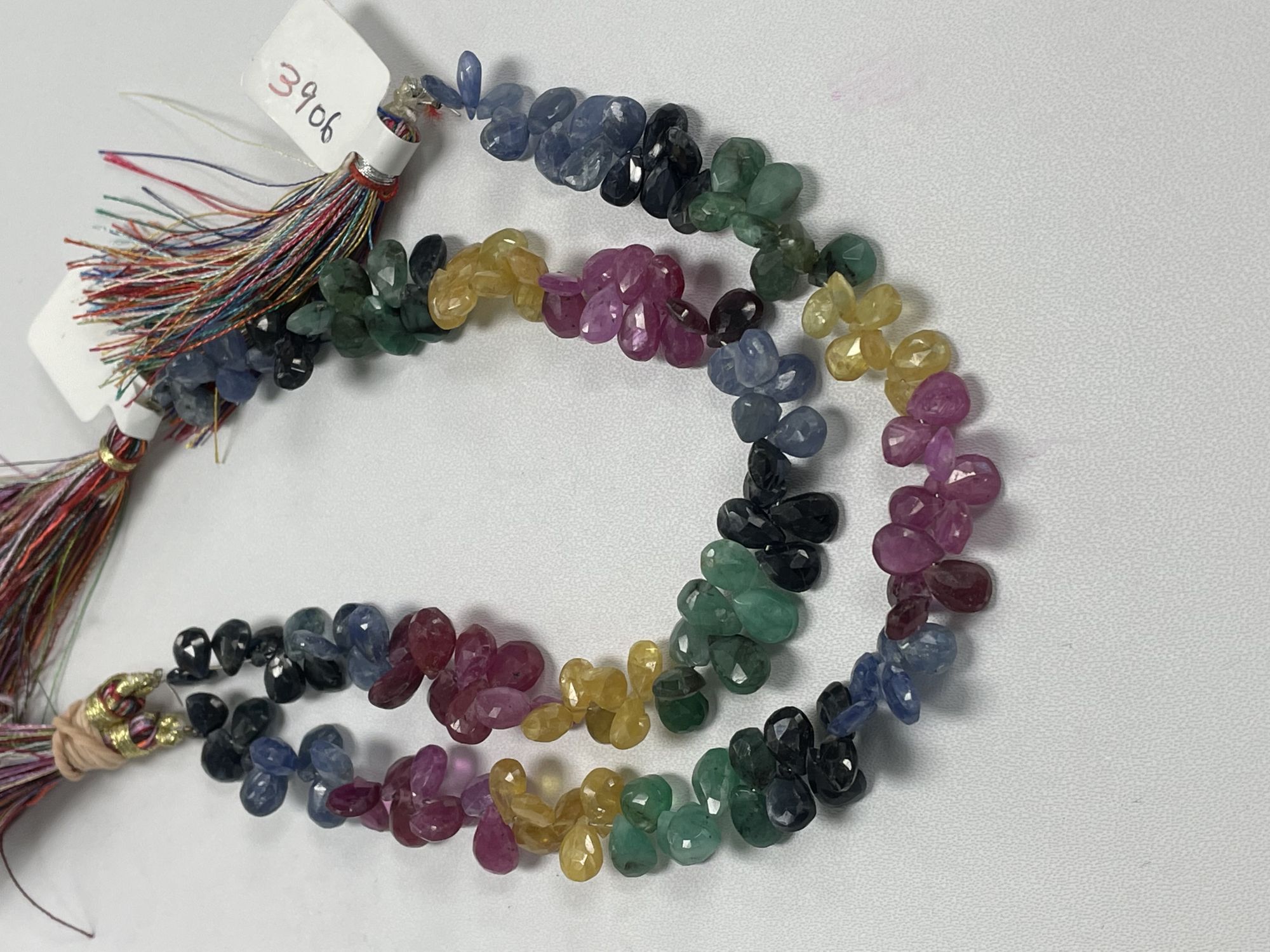 Multi Color Sapphire Pear Faceted