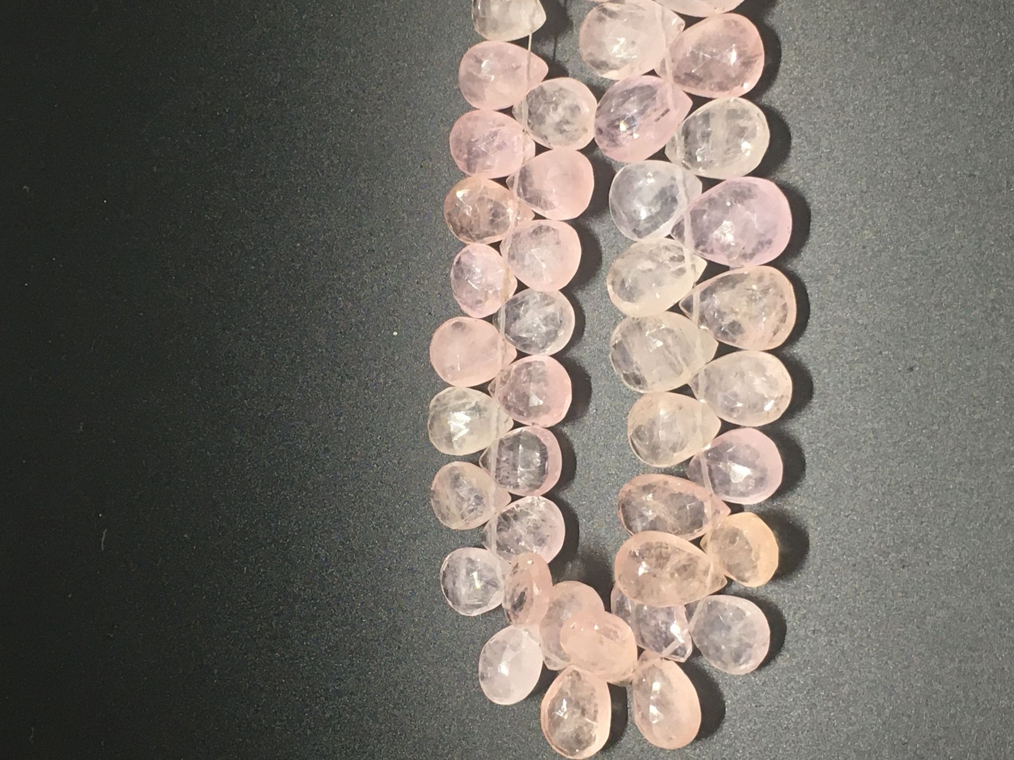 Morganite Pears Faceted