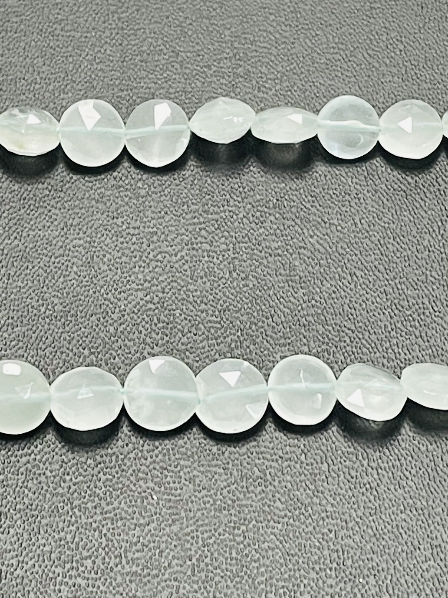 Aquamarine Coin Faceted