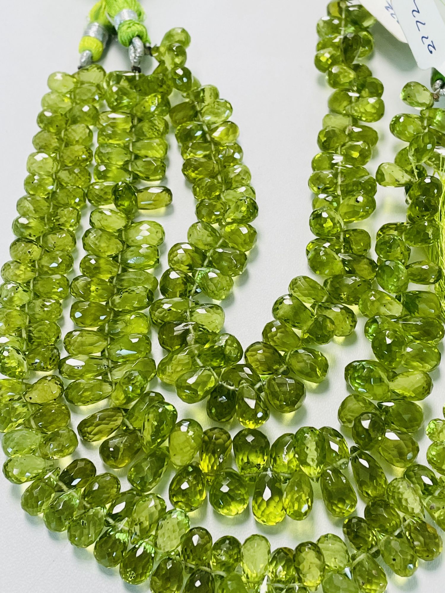 Peridot Drop Faceted