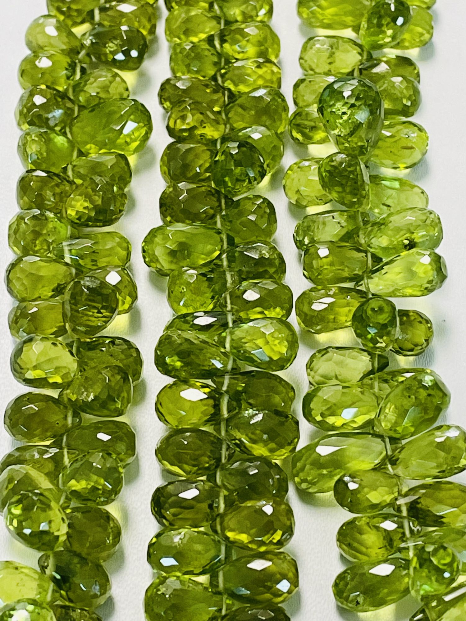 Peridot Drop Faceted