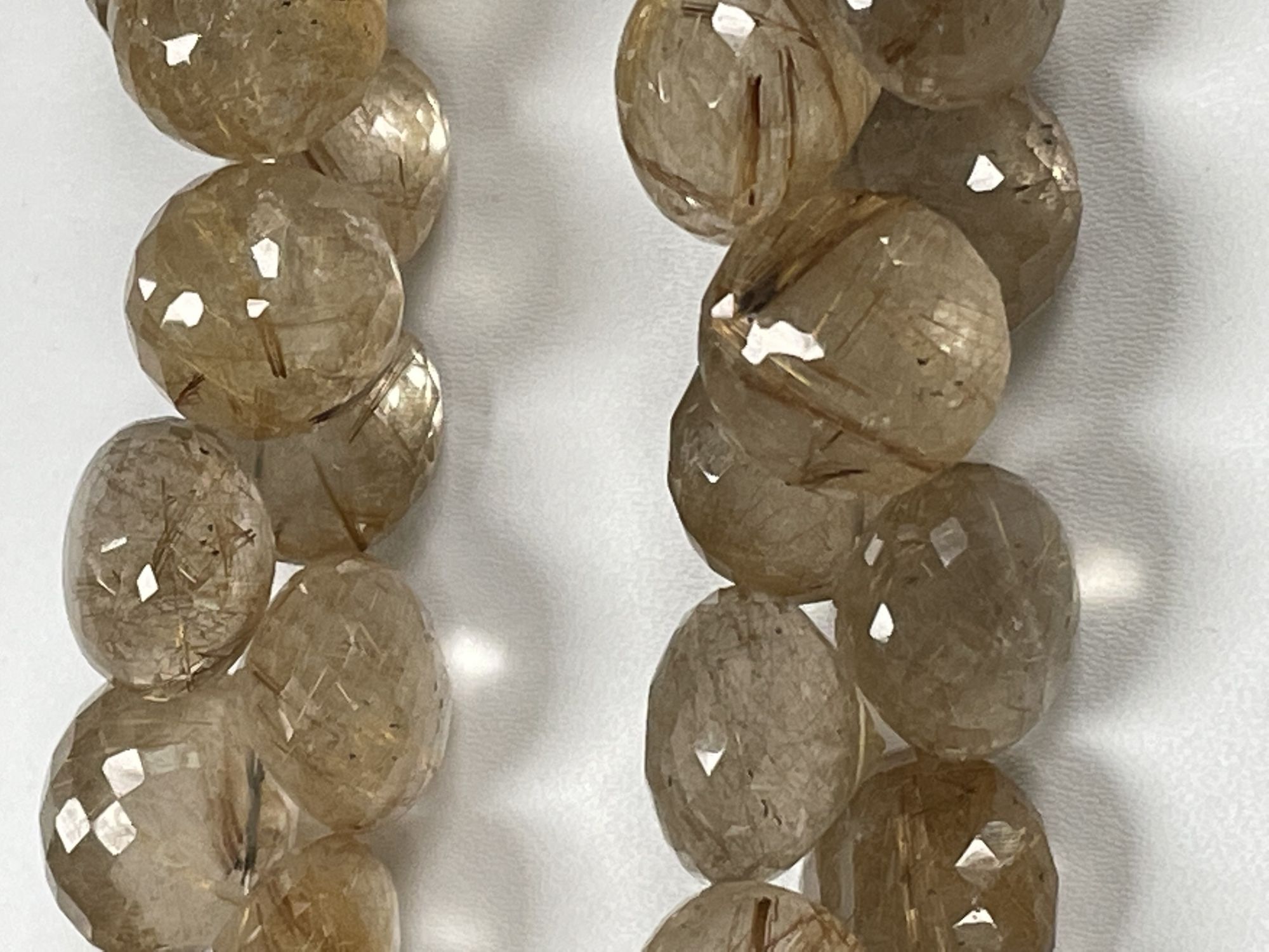 Golden Rutilated Quartz Onion Faceted