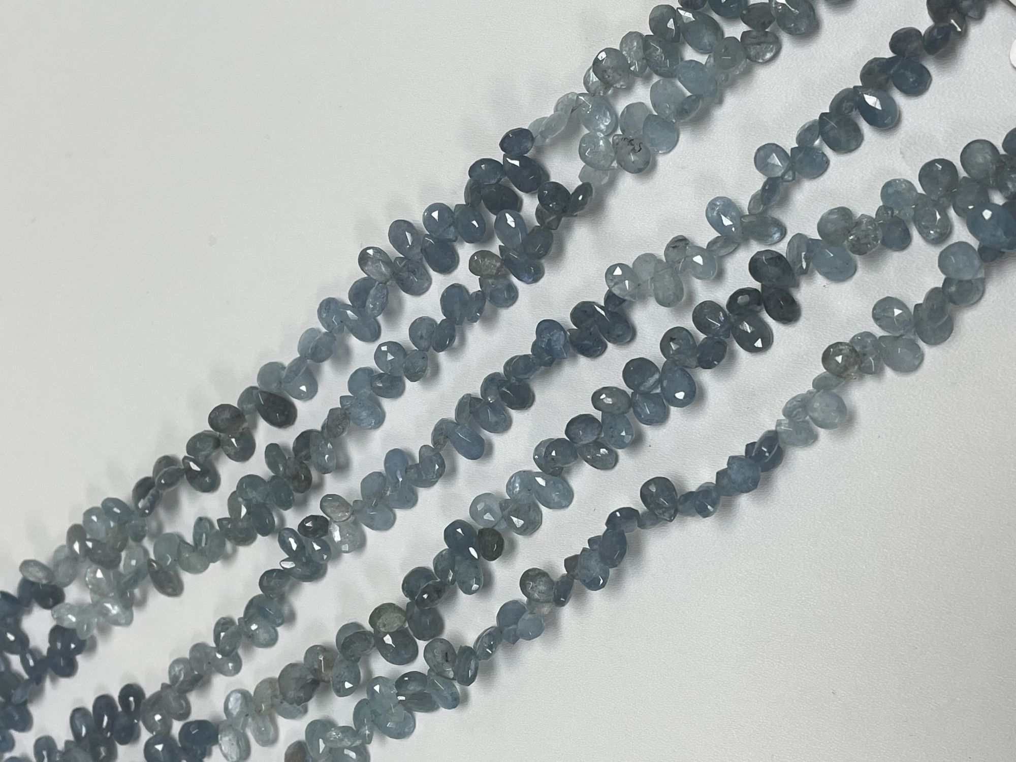 Aquamarine Pear Faceted