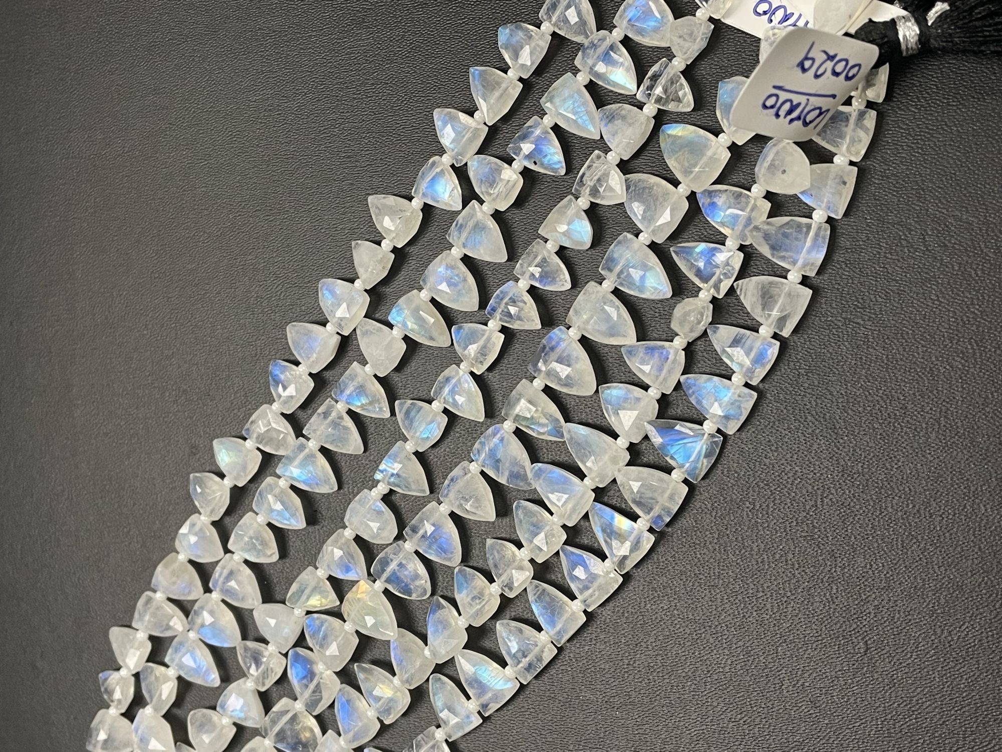 Rainbow Moonstone Arrowhead Faceted