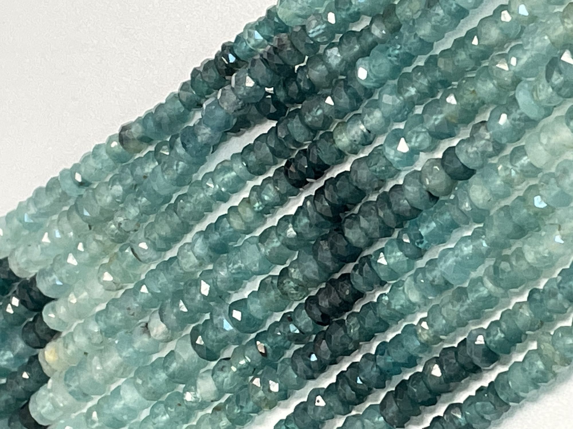 Grandidierite Rondelle Faceted