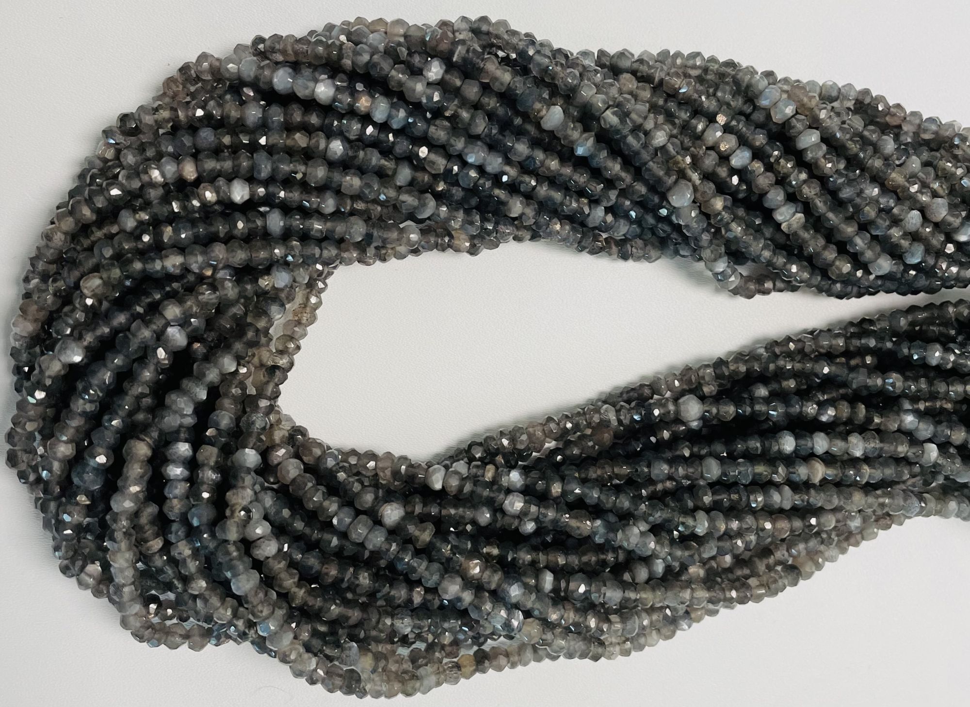 Moonstone Rondelle Faceted