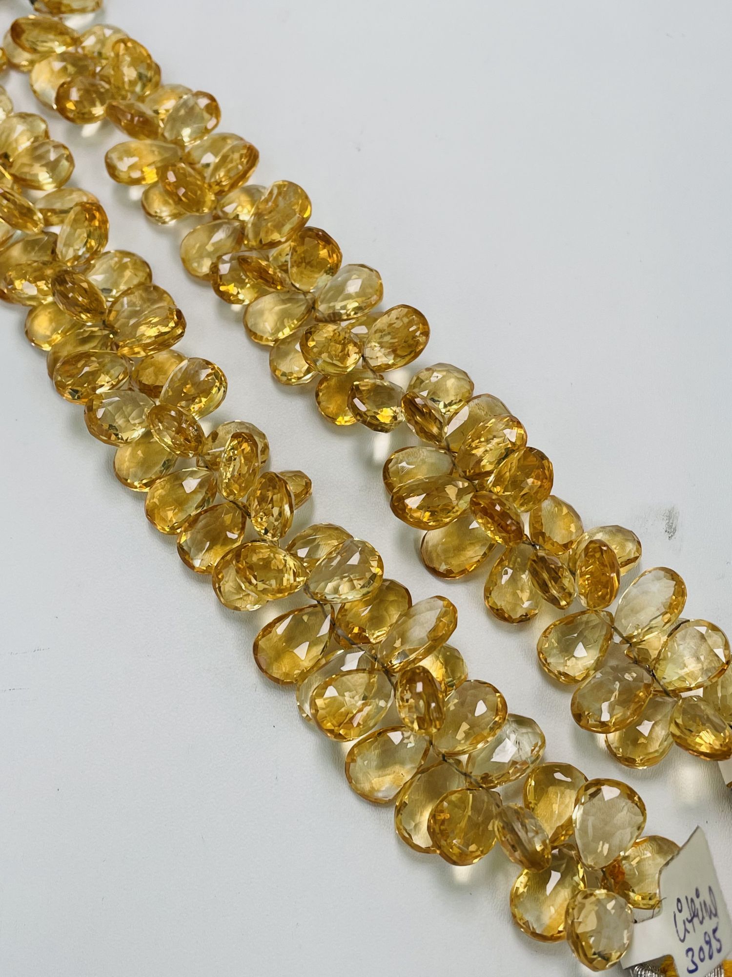 Citrine Pear Faceted