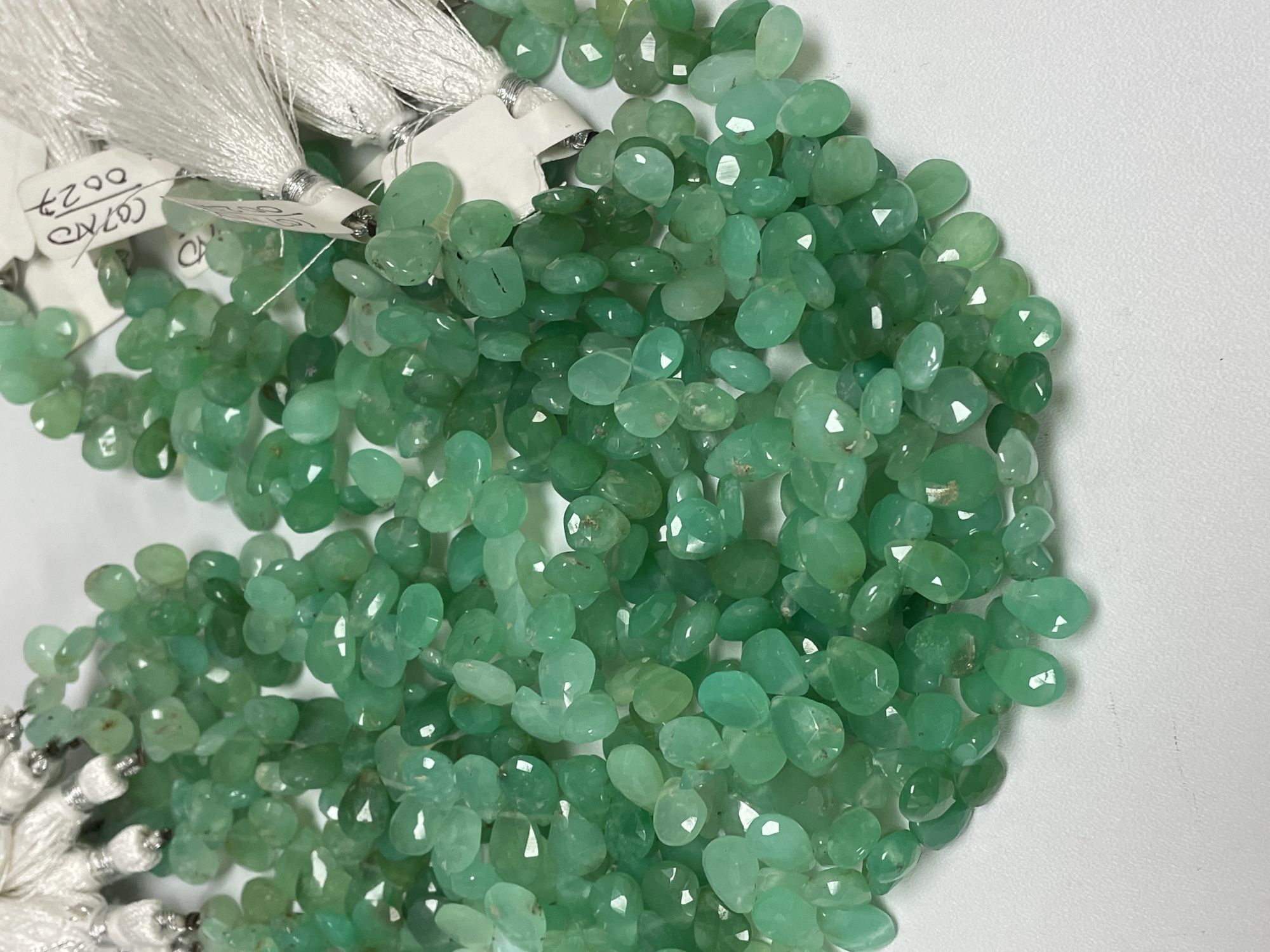 Chrysoprase Pear Faceted