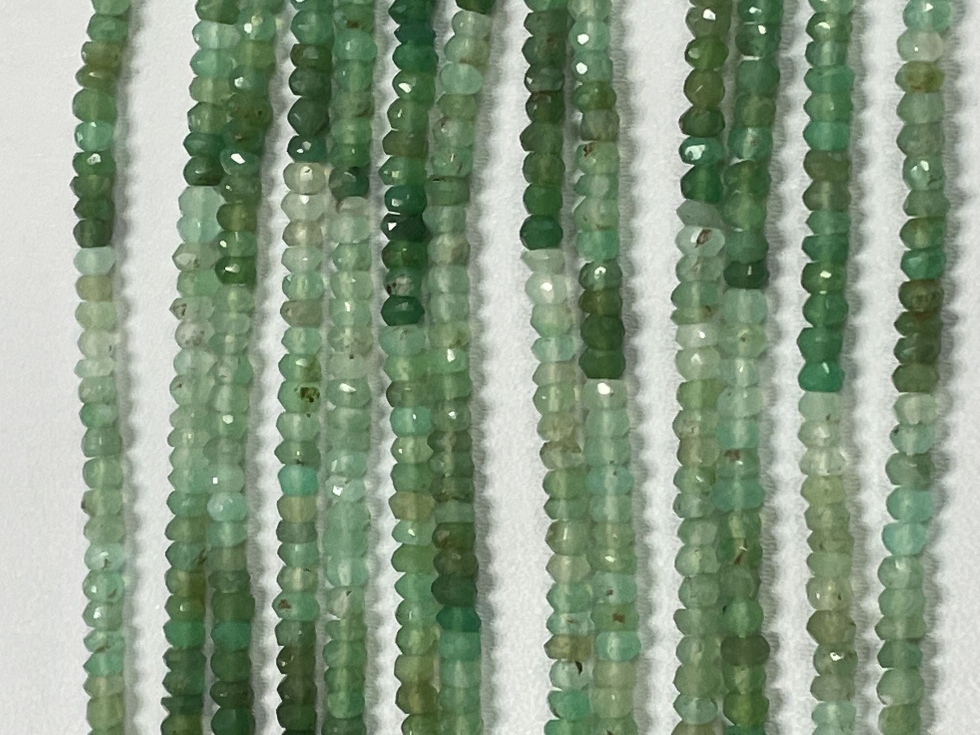 Chrysoprase Rondelle Faceted
