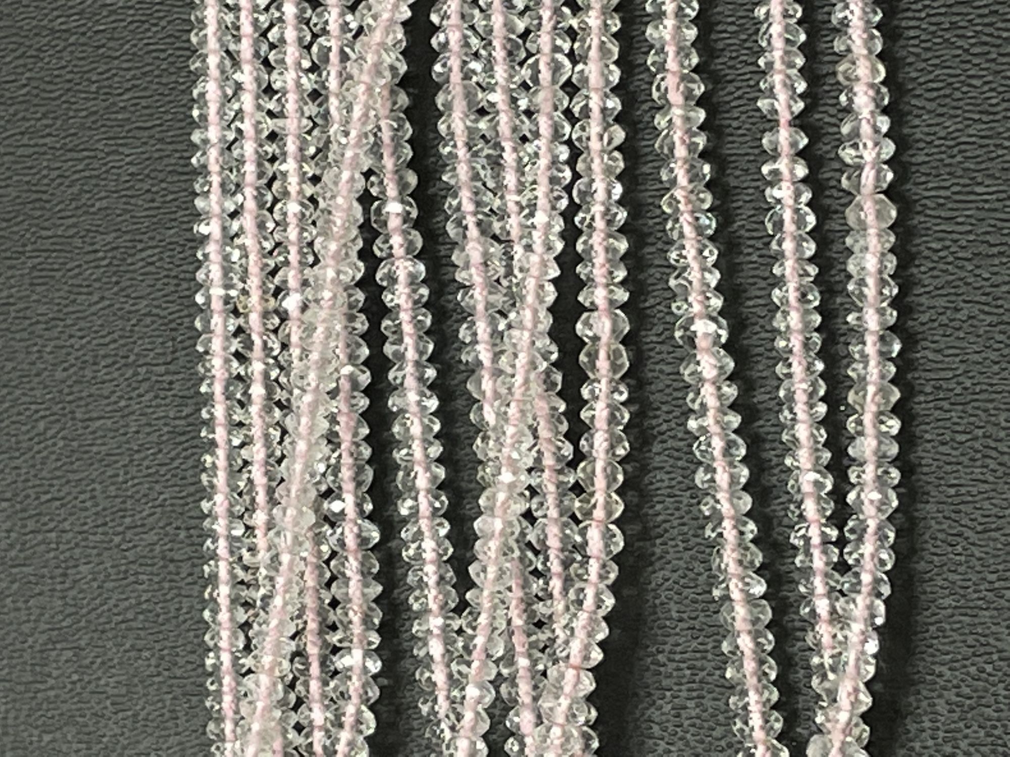 Morganite Rondelle Faceted