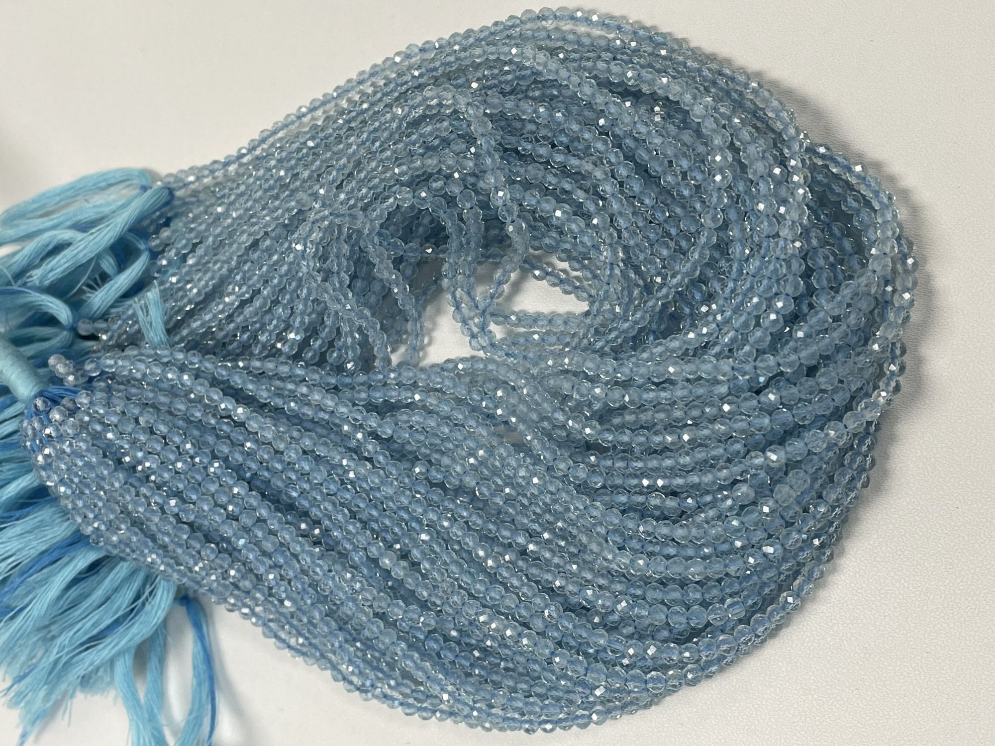 Sky Blue Topaz Rondelle Faceted