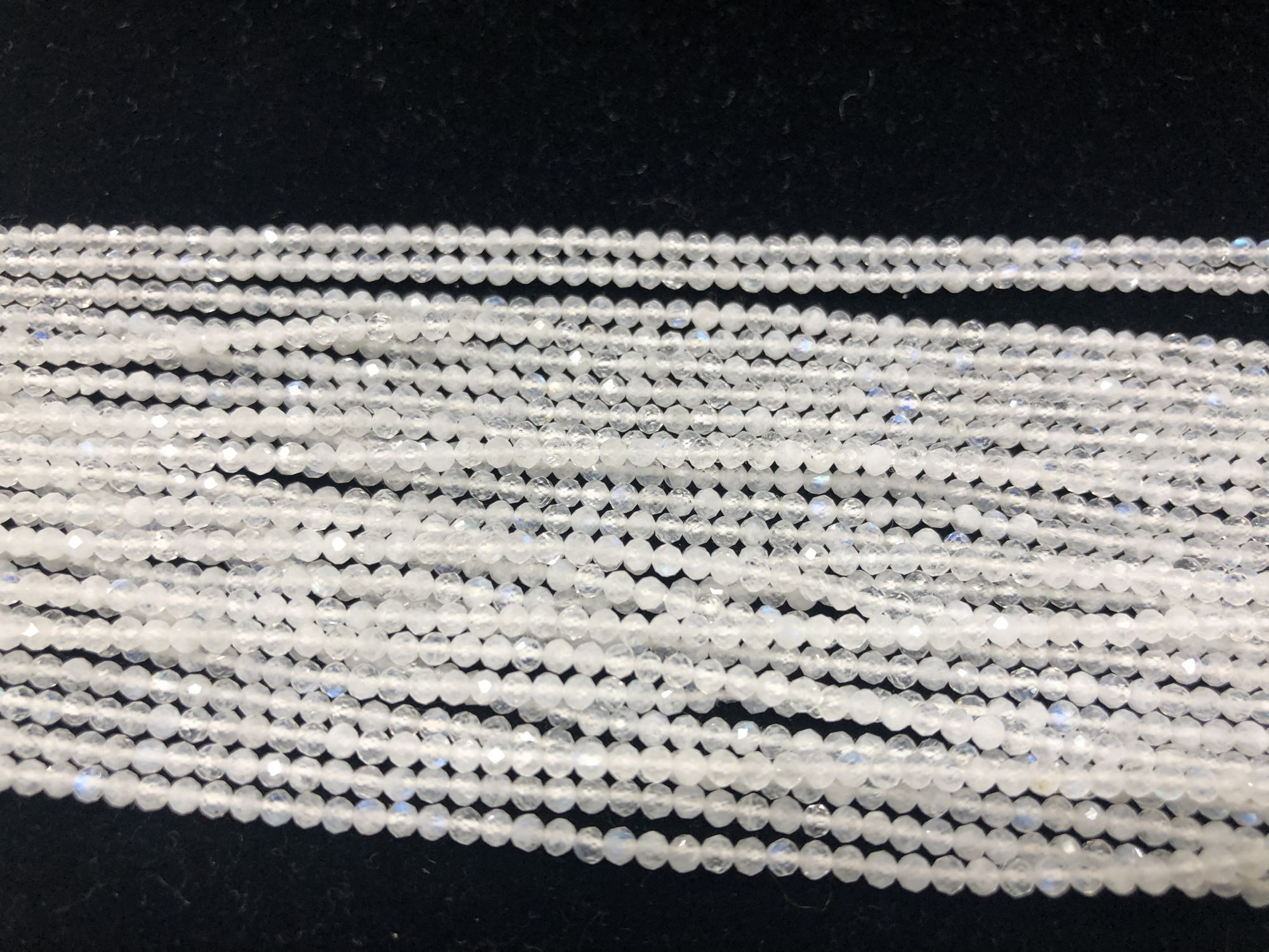 Clear Quartz Rondelles Faceted