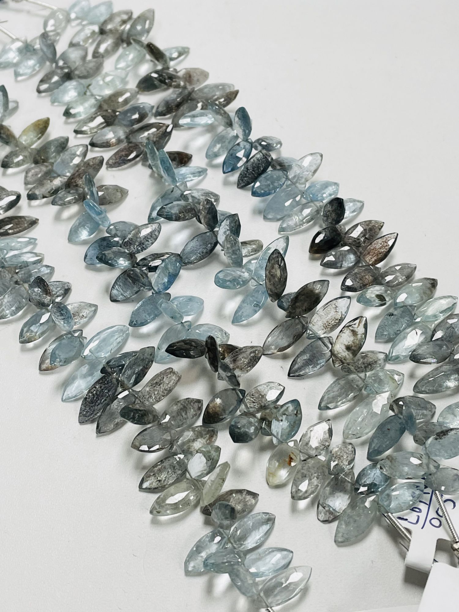 Copper Aquamarine Marquise Faceted