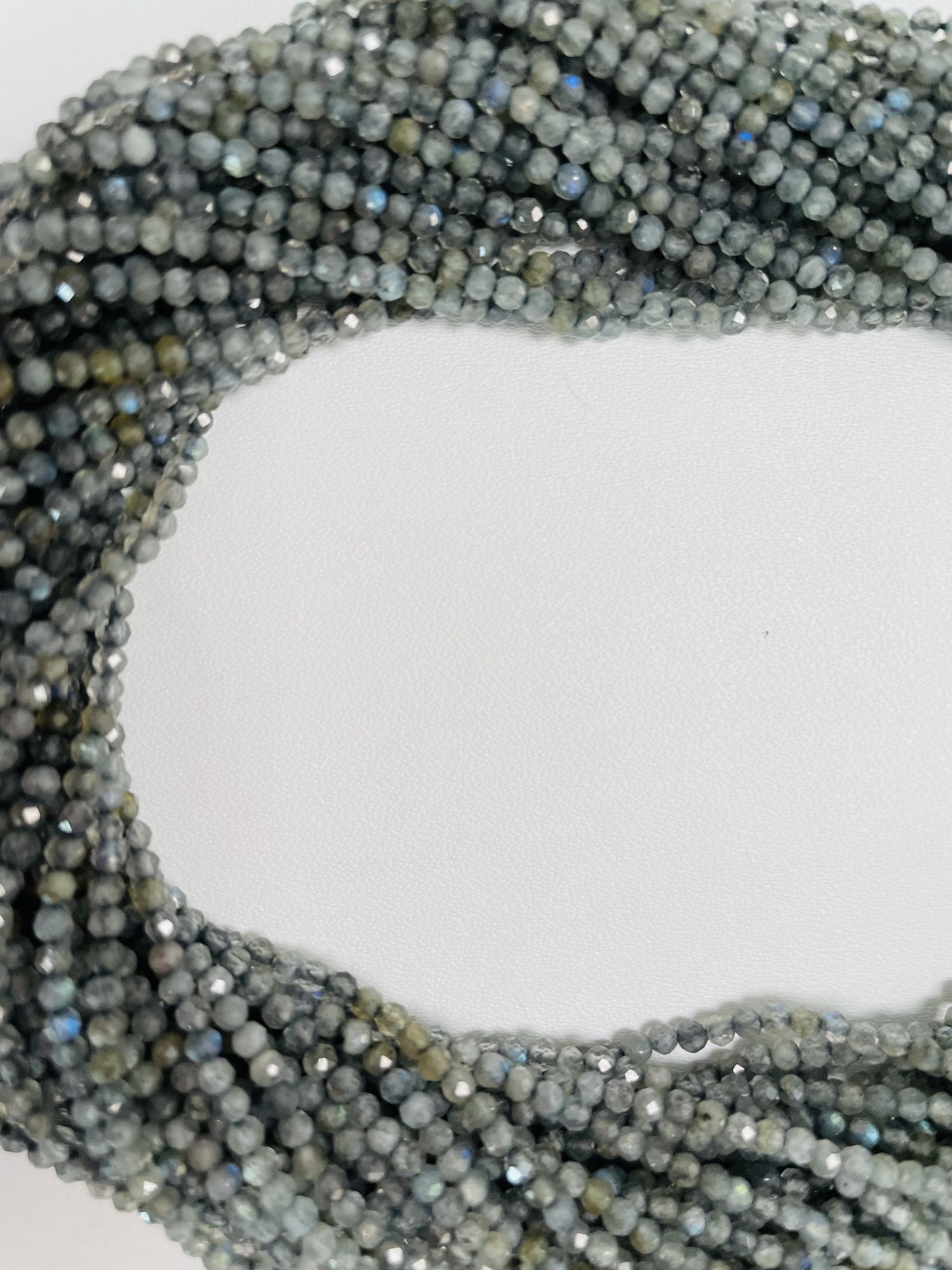 Labradorite Rondelle Faceted