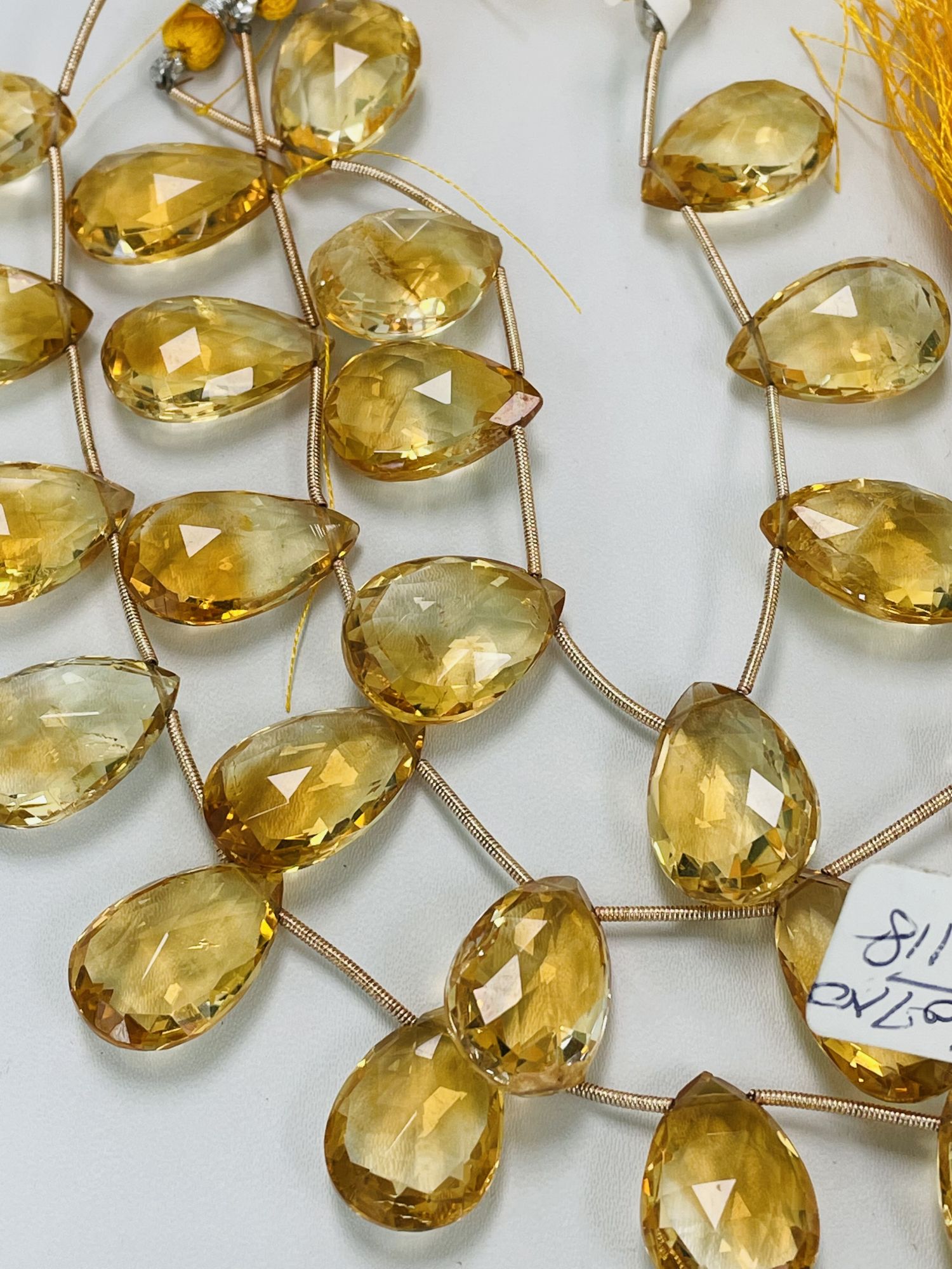 Citrine Pear Faceted