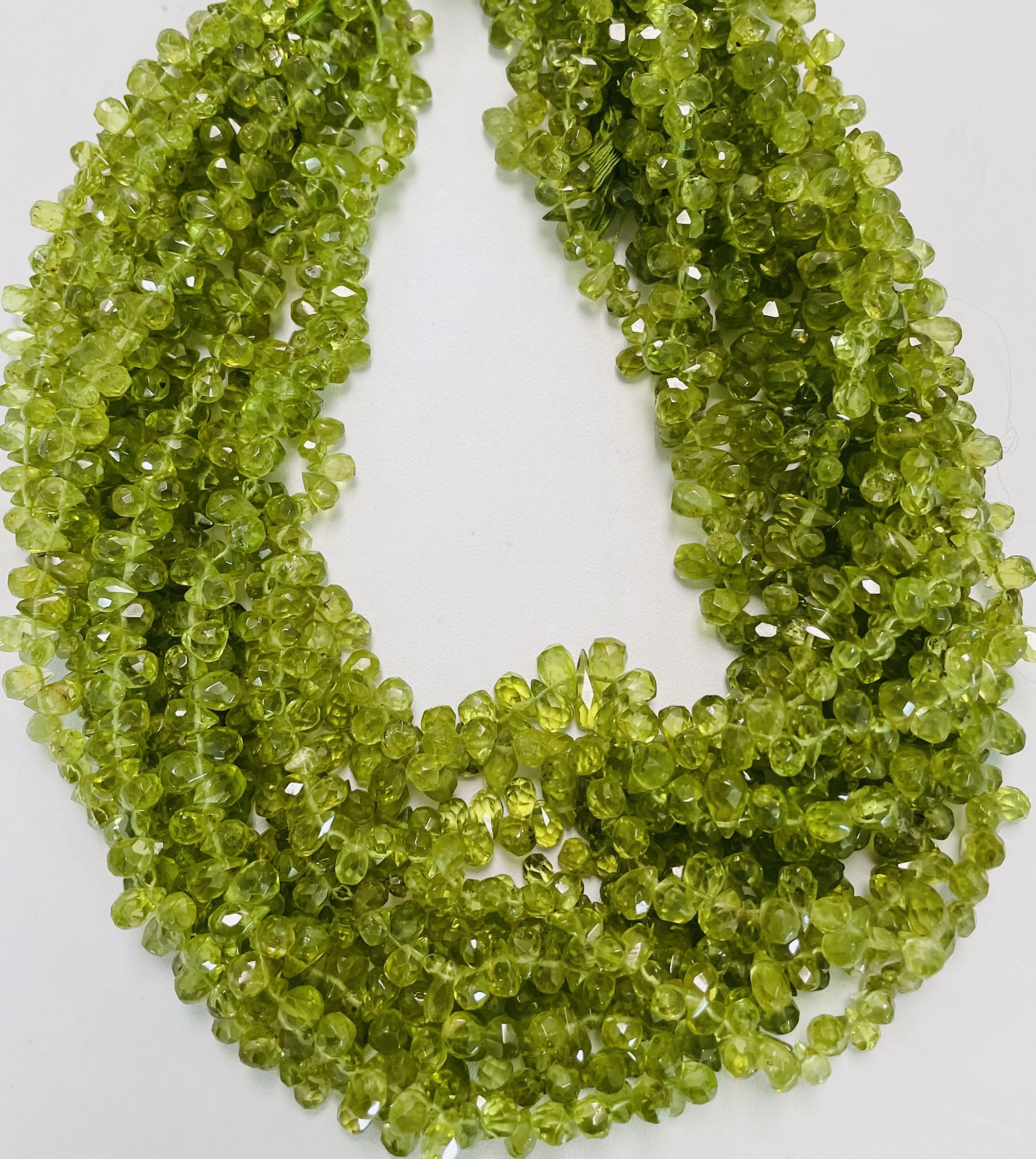 Peridot Drop Faceted