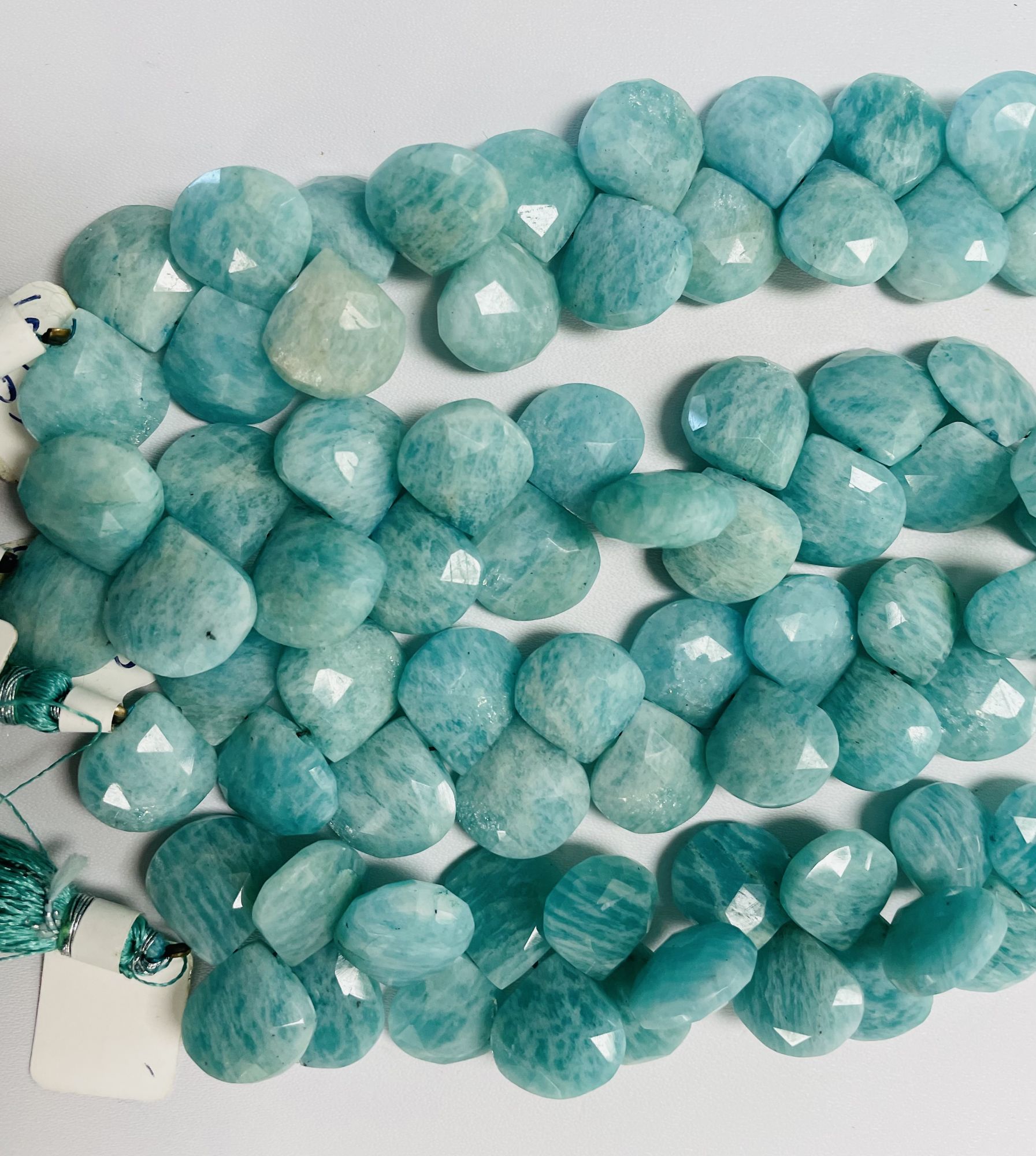 Amazonite Heart Faceted