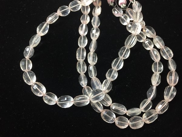 Rose Quartz Step cut  Oval