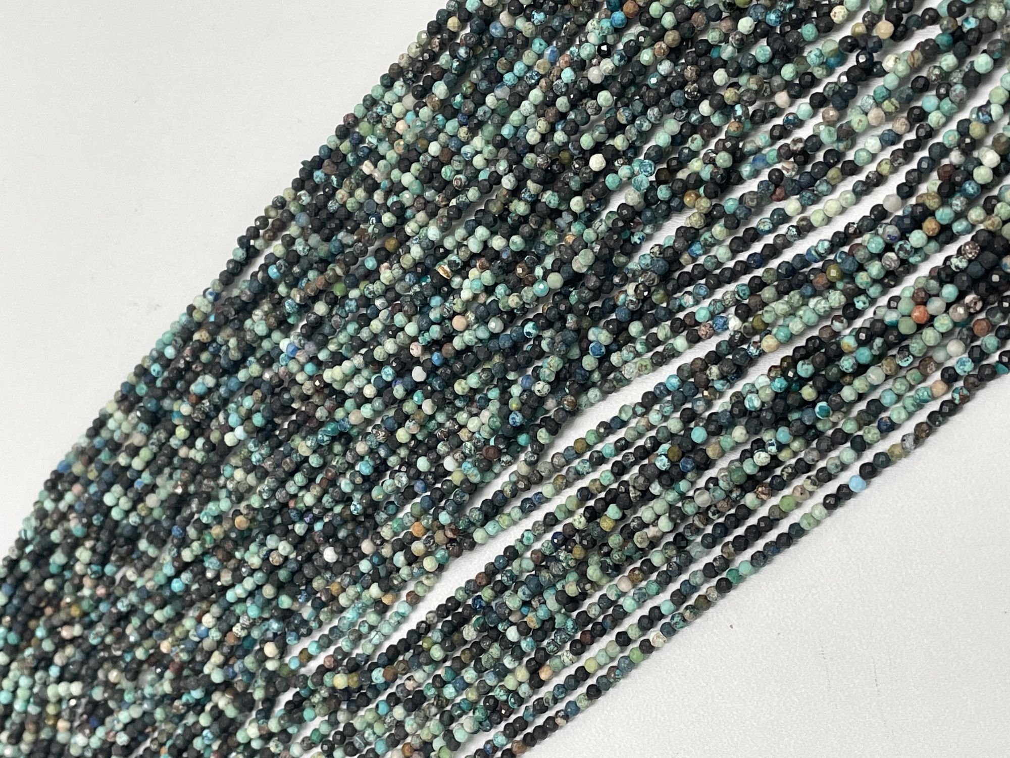 Chrysocolla Rondelle Faceted