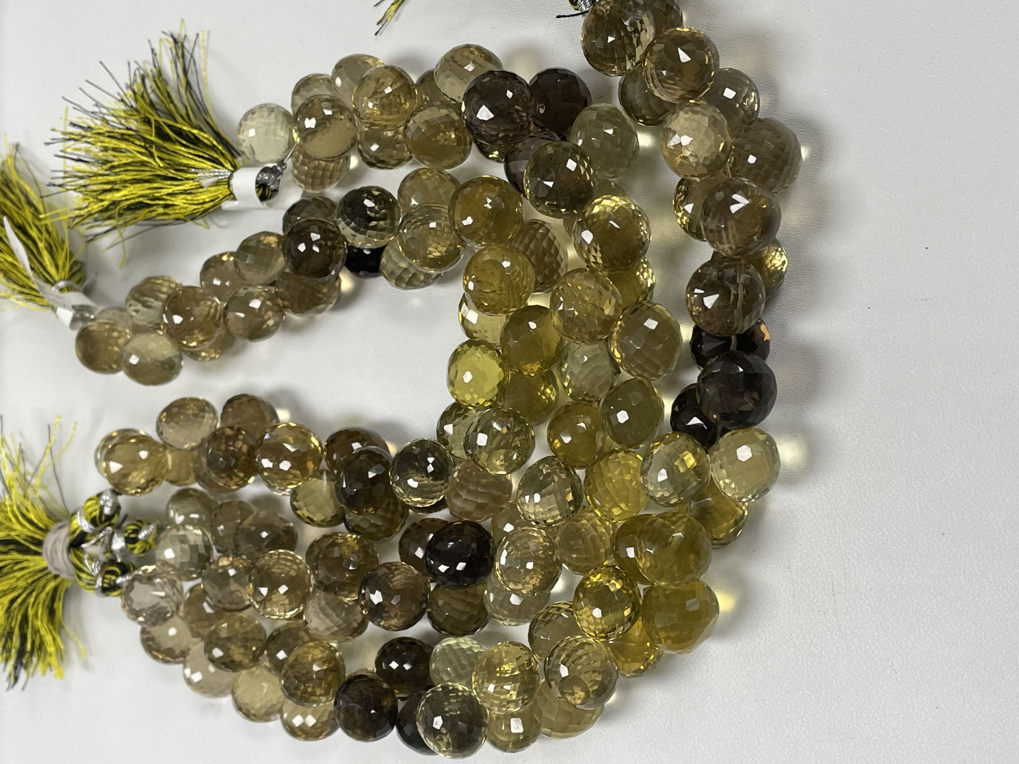 Shaded Bio Lemon Quartz Onion Faceted