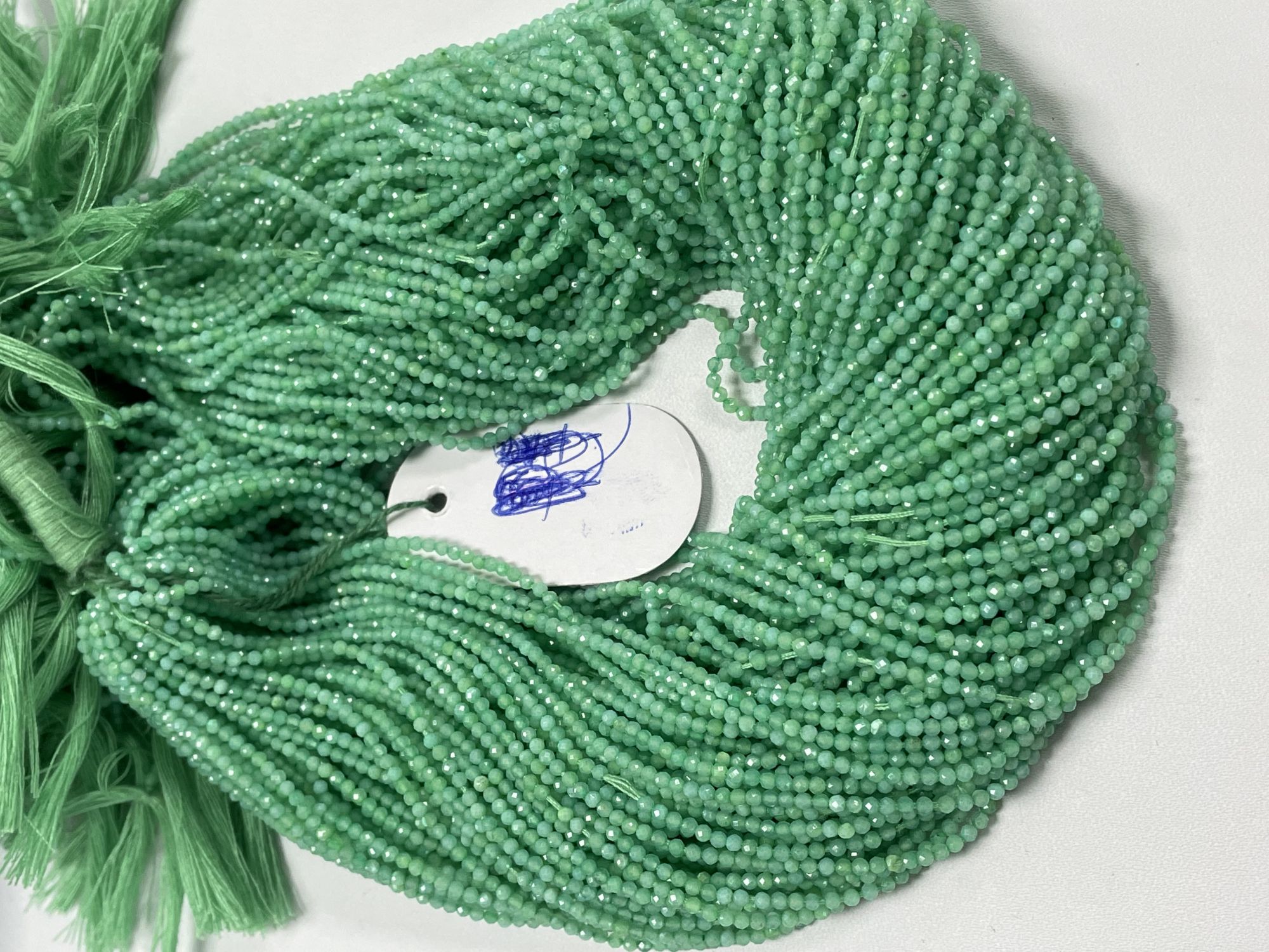 Chrysoprase Rondelle Faceted