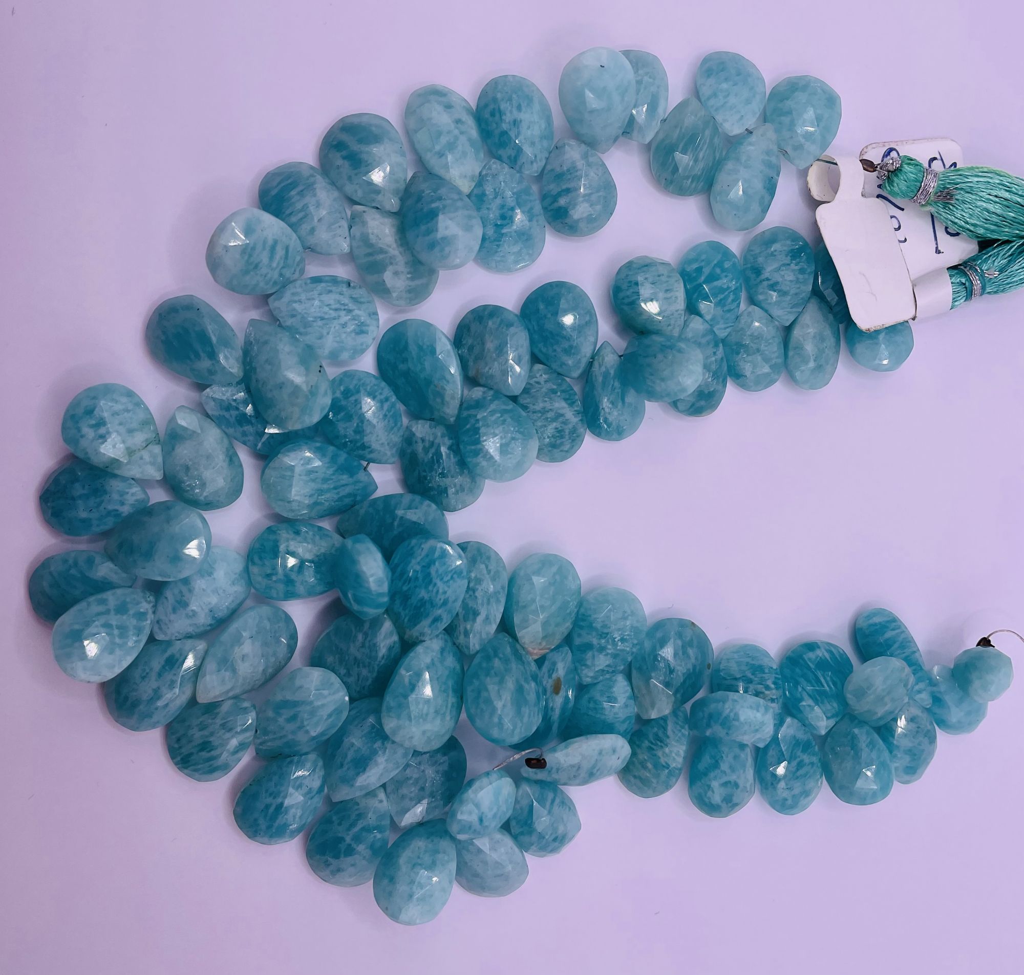 Amazonite Pears Faceted