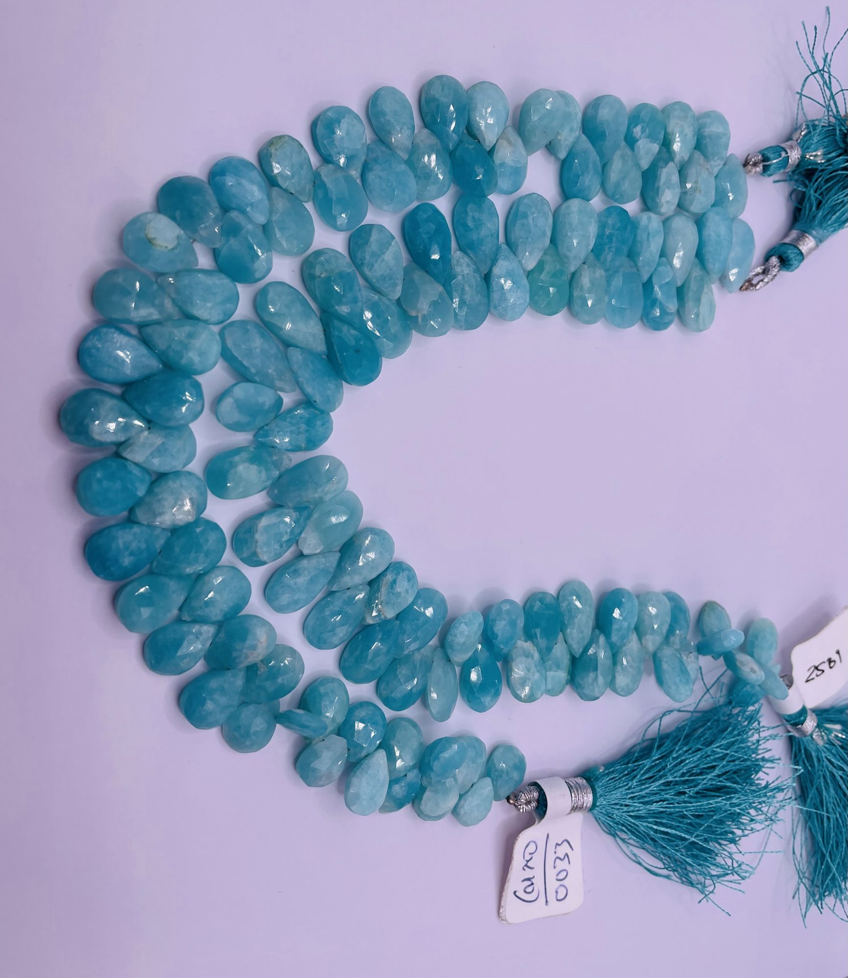 Amazonite Pears Faceted