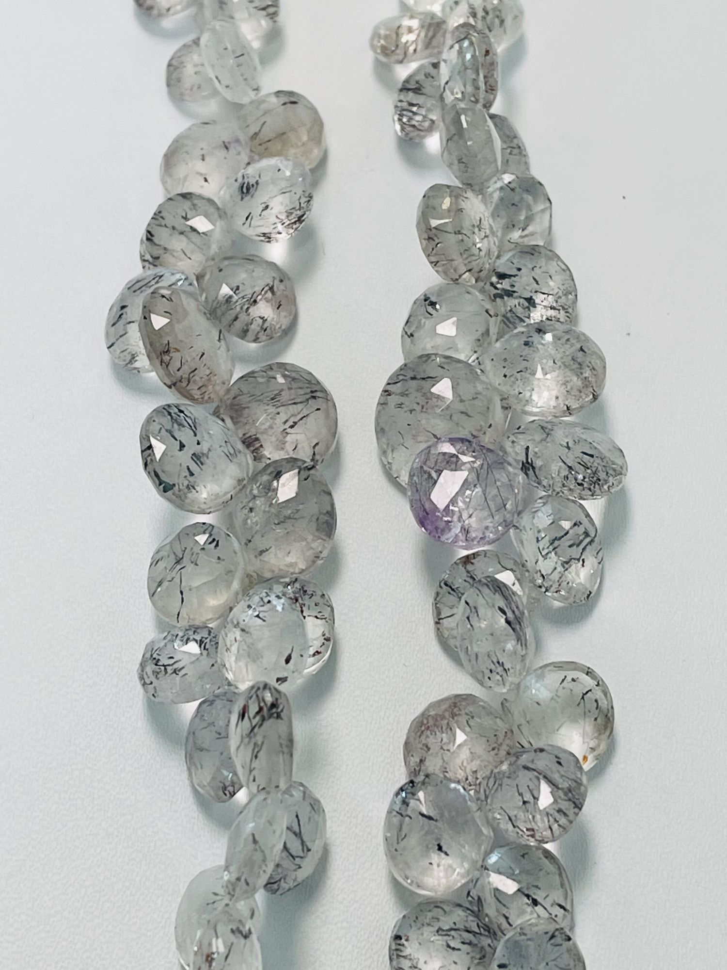 Moss Amethyst Heart Faceted