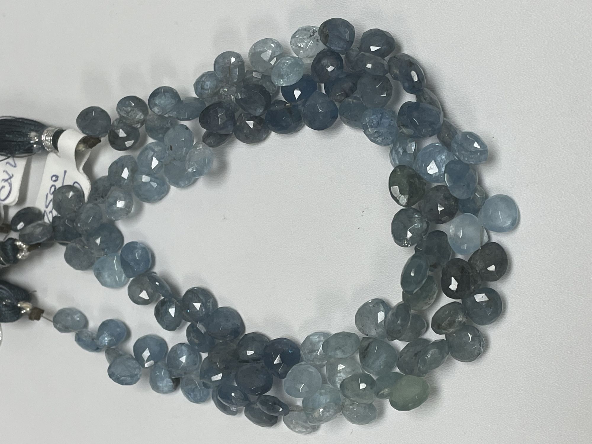 Aquamarine Heart Faceted