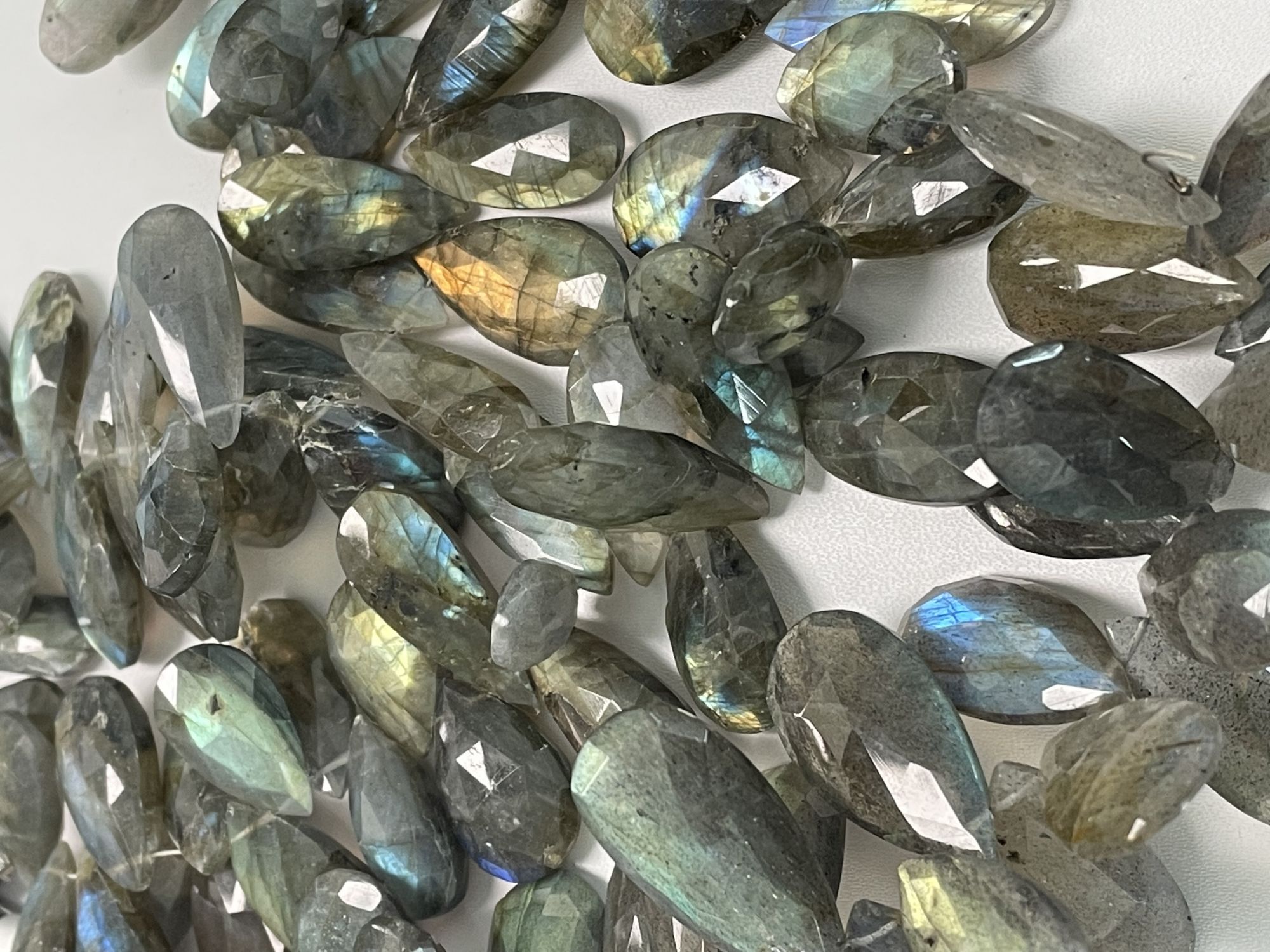 Labradorite Pear Faceted