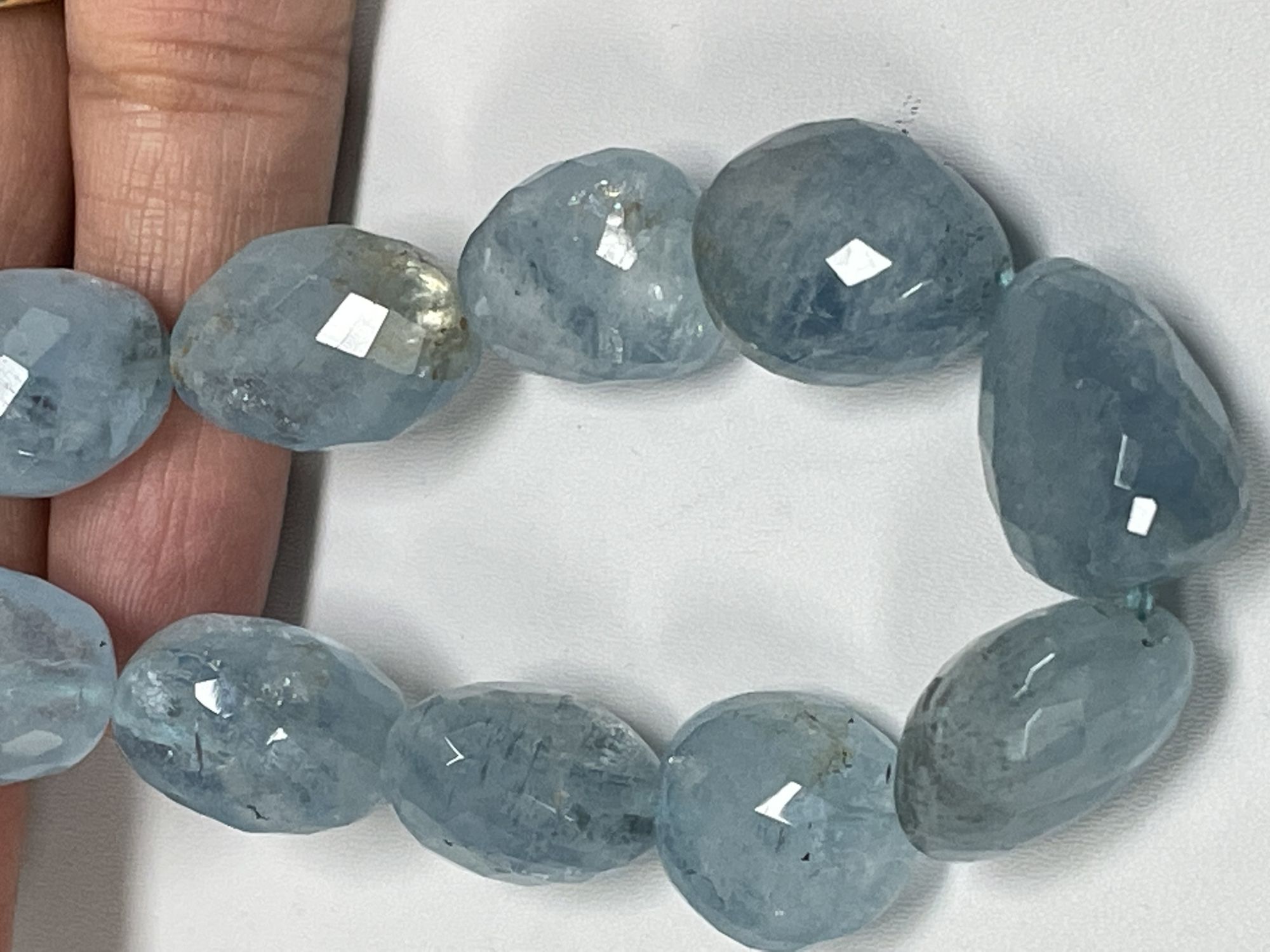 Aquamarine Nugget Faceted