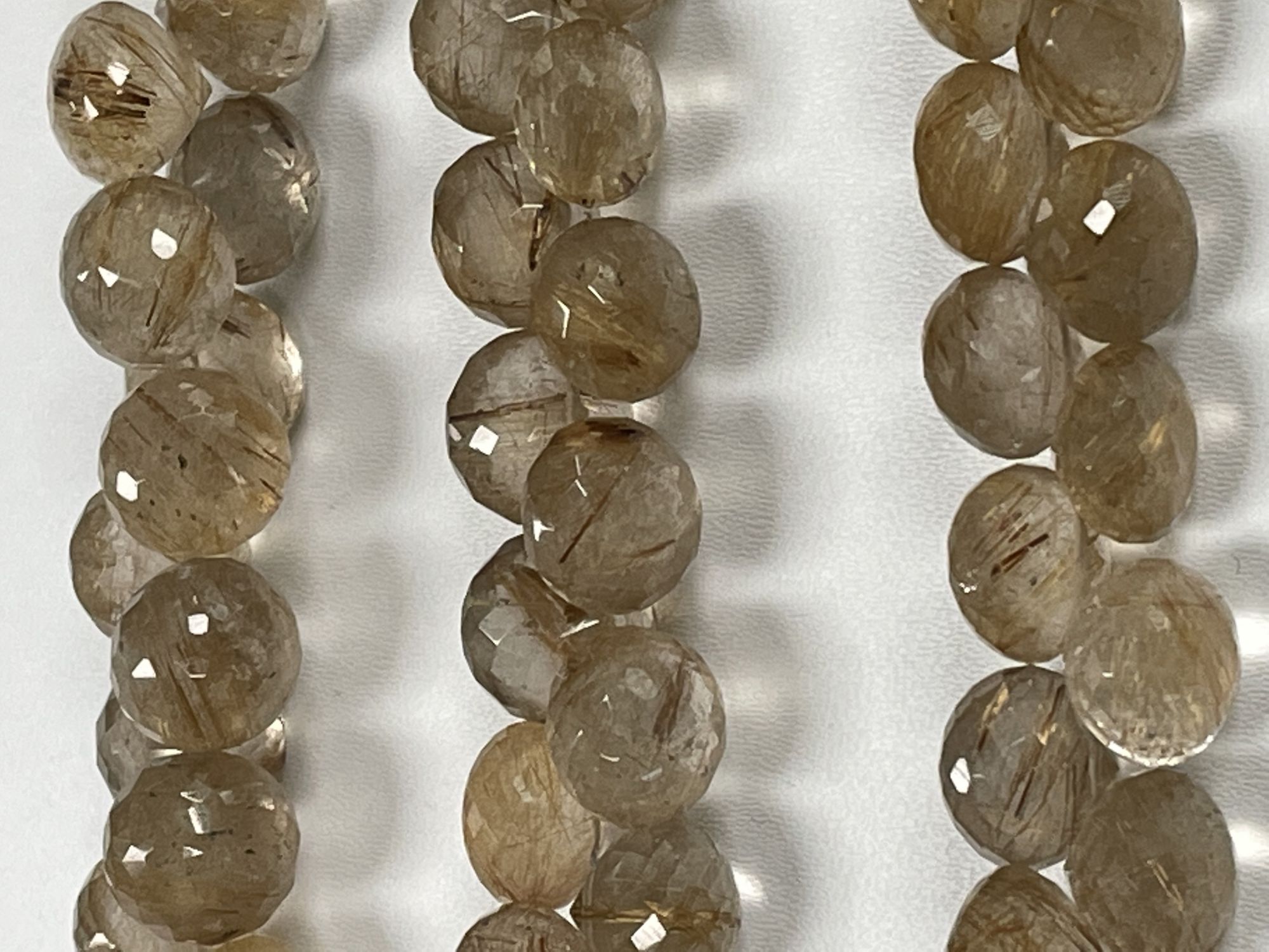 Golden Rutilated Quartz Onion Faceted