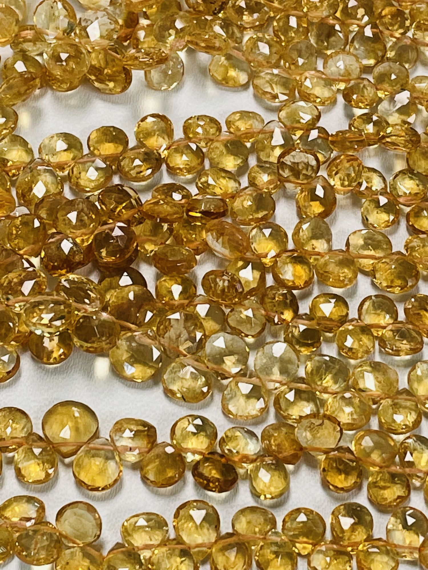 Citrine Heart Faceted