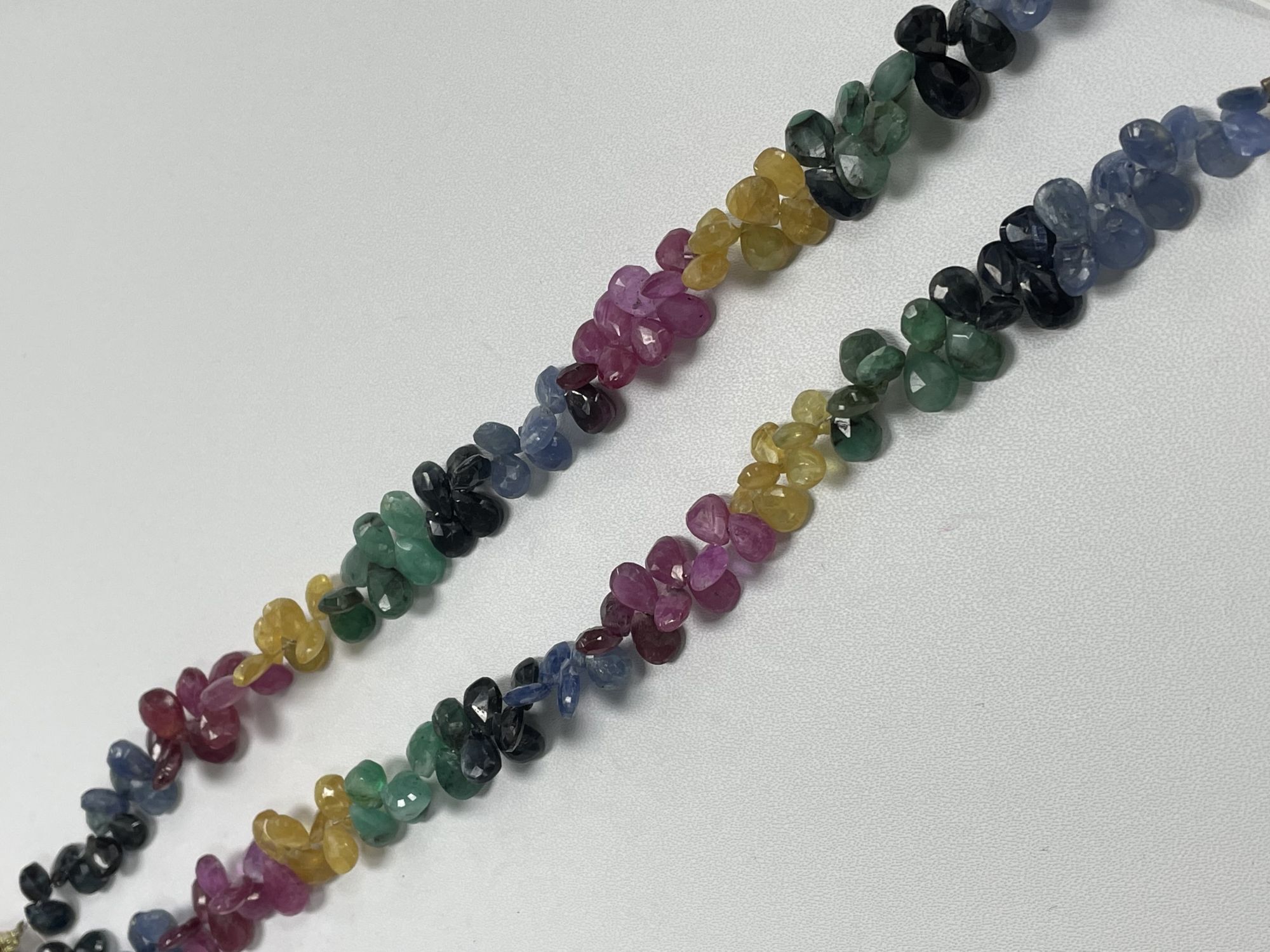 Multi Color Sapphire Pear Faceted
