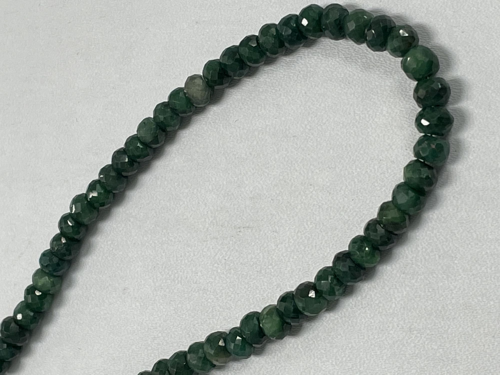 Emerald Rondelle Faceted