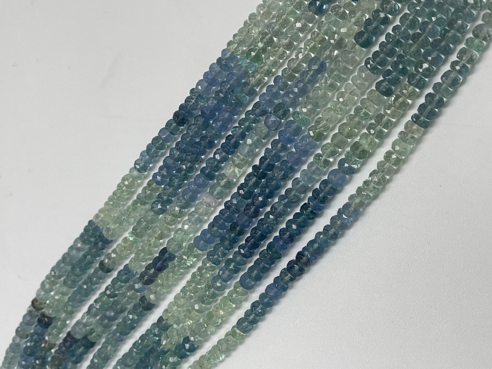 Fluorite Rondelle Faceted