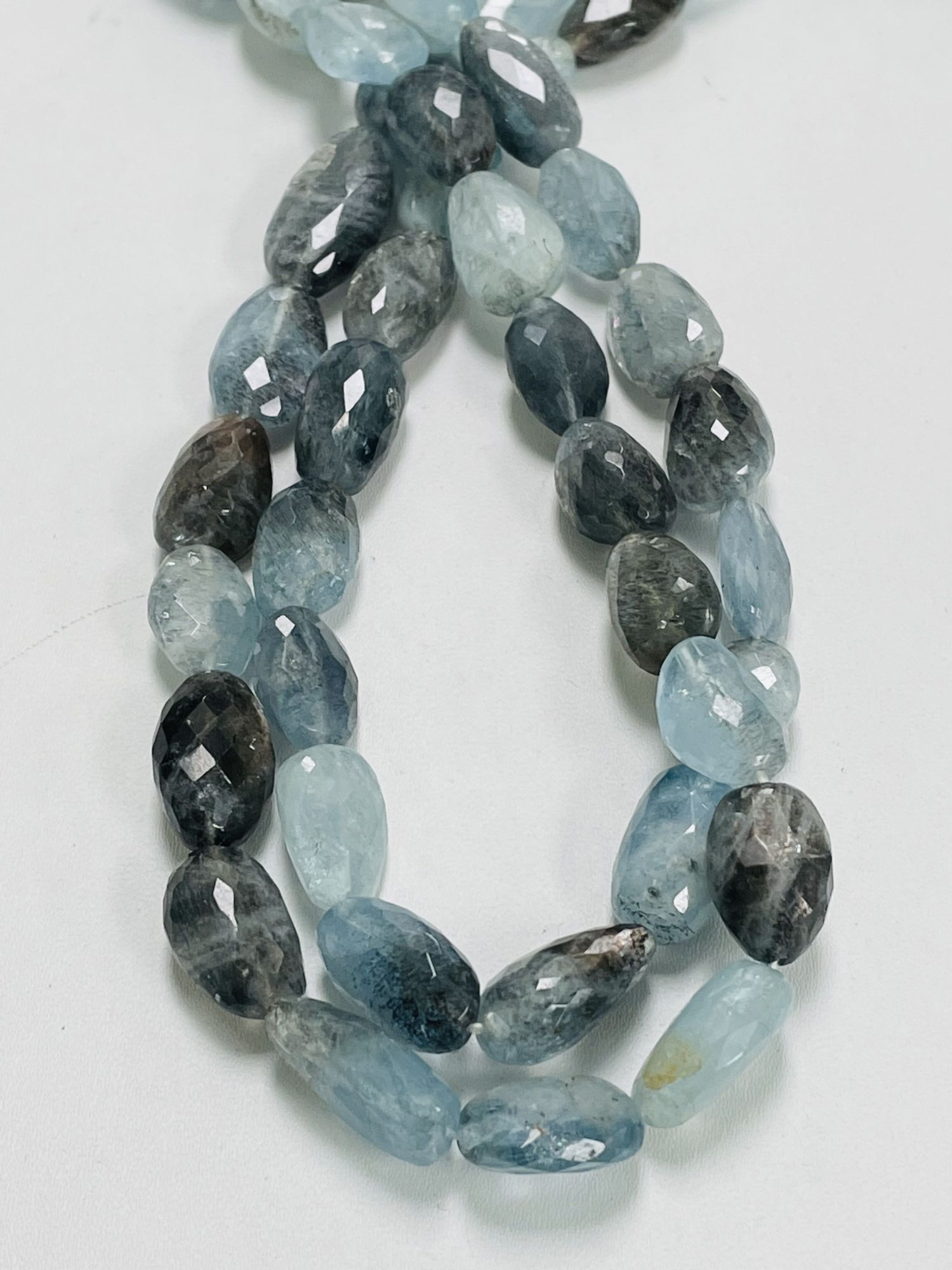 Copper Aquamarine Nugget Faceted